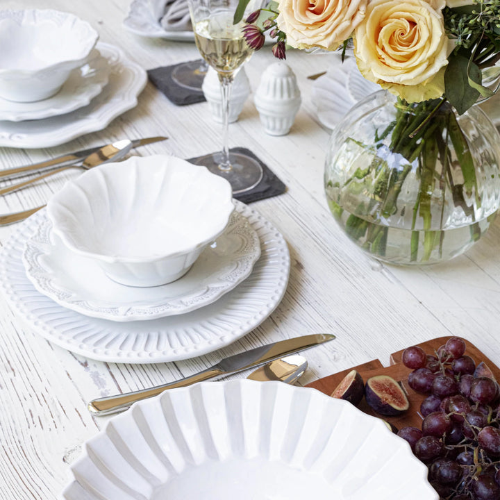 White Incanto Stone Lace Salad Plate 
