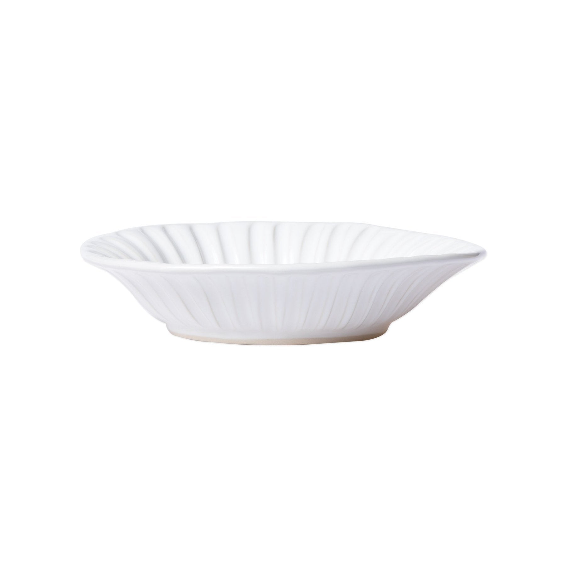White Incanto Stone Stripe Pasta Bowl