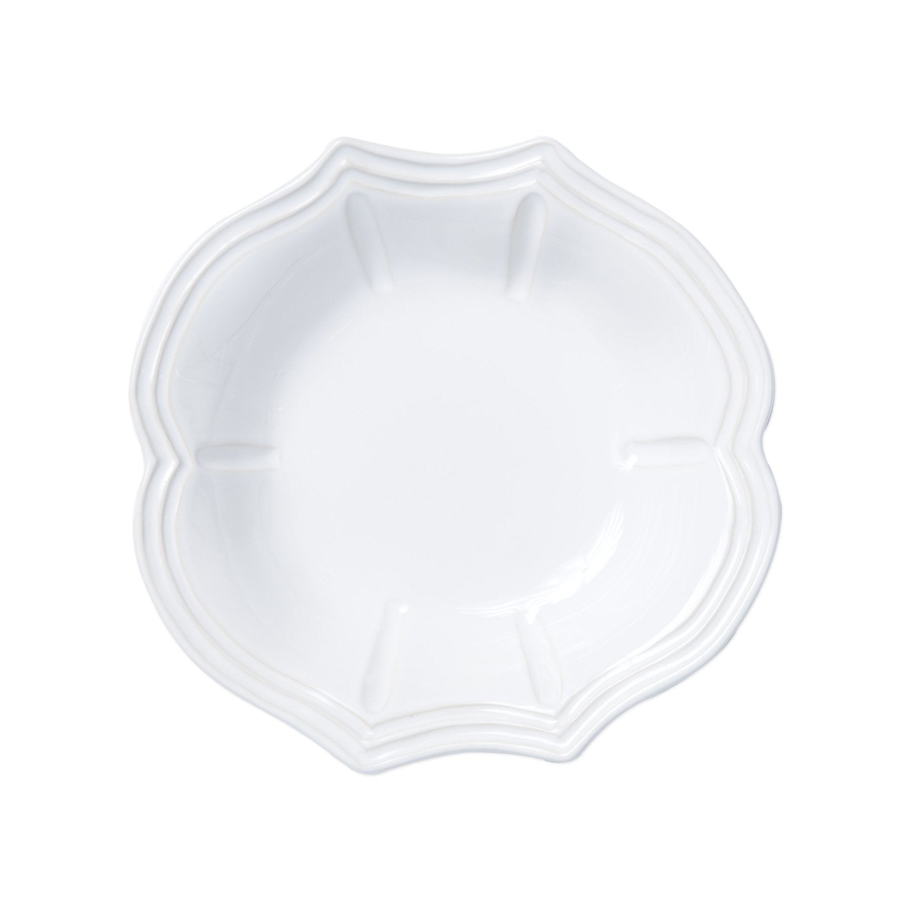 White Incanto Stone Baroque Pasta Bowl