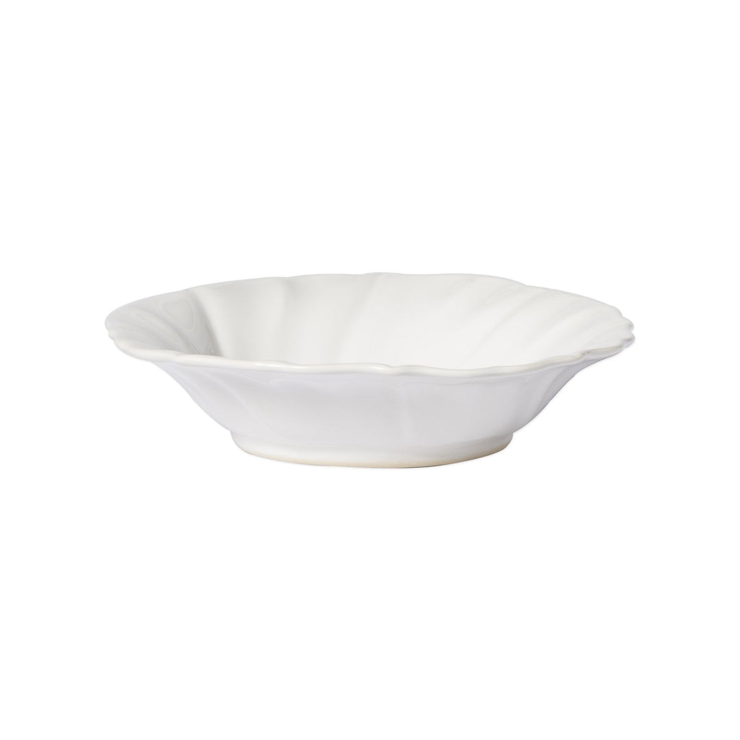 White Incanto Stone Ruffle Pasta Bowl