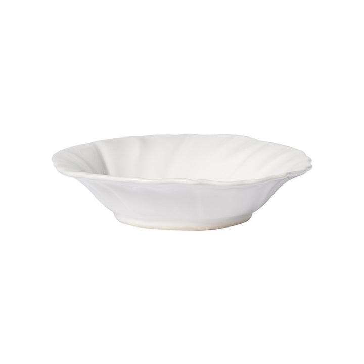 White Incanto Stone Ruffle Pasta Bowl