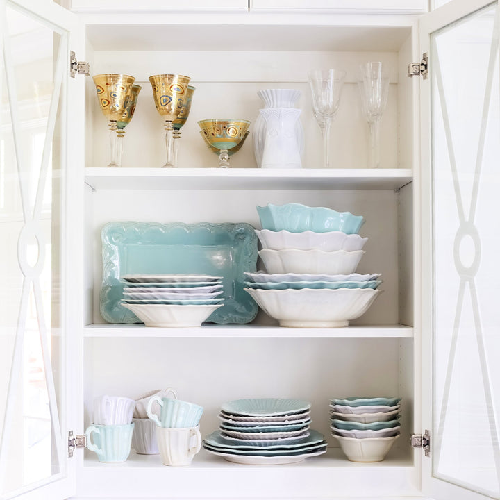 White Incanto Stone Ruffle Pasta Bowl