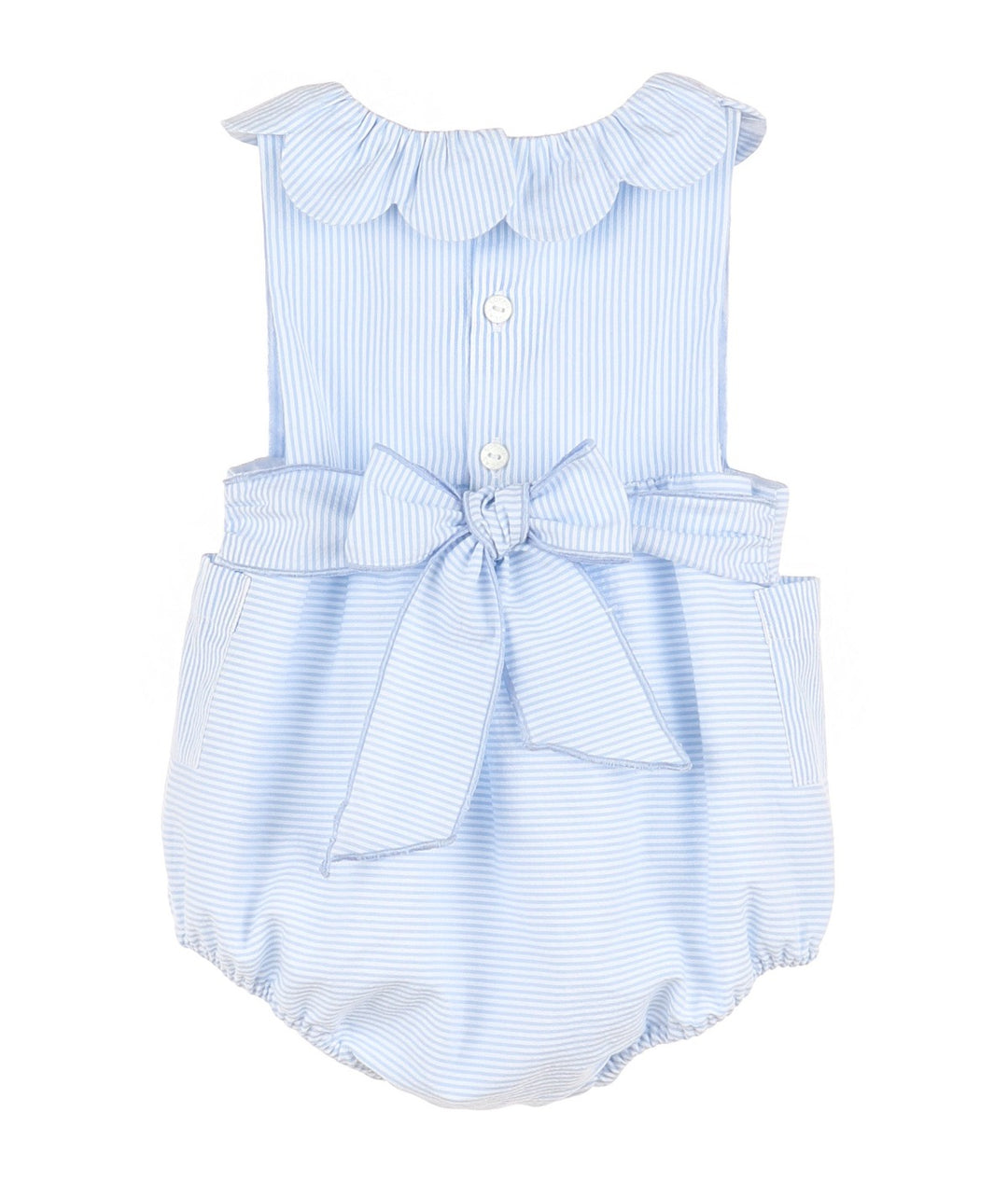Blue & White Stripe Cul-De-Sac Sunsuit Bubble