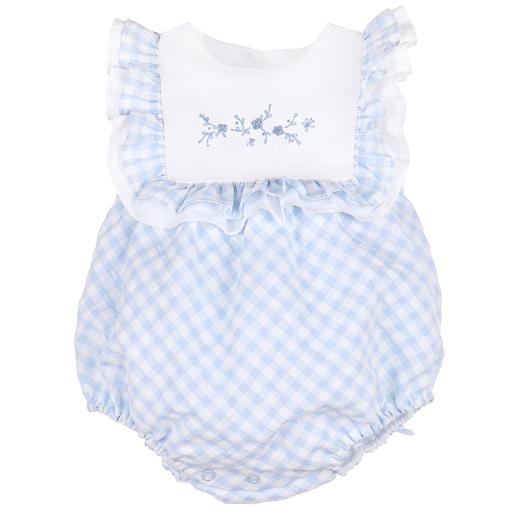 Coastal Blue Ruffle Bubble