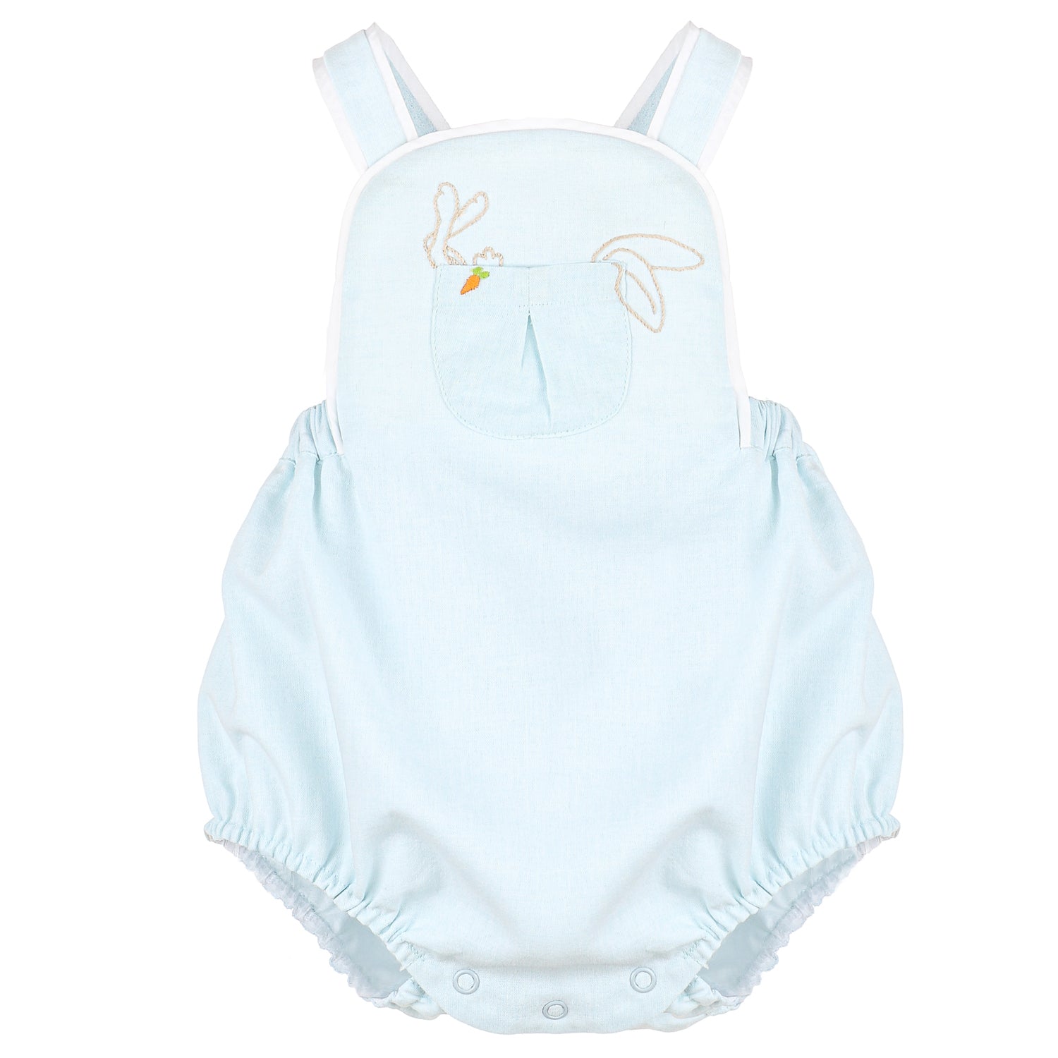 Aqua Pocket Bunnies Sunsuit