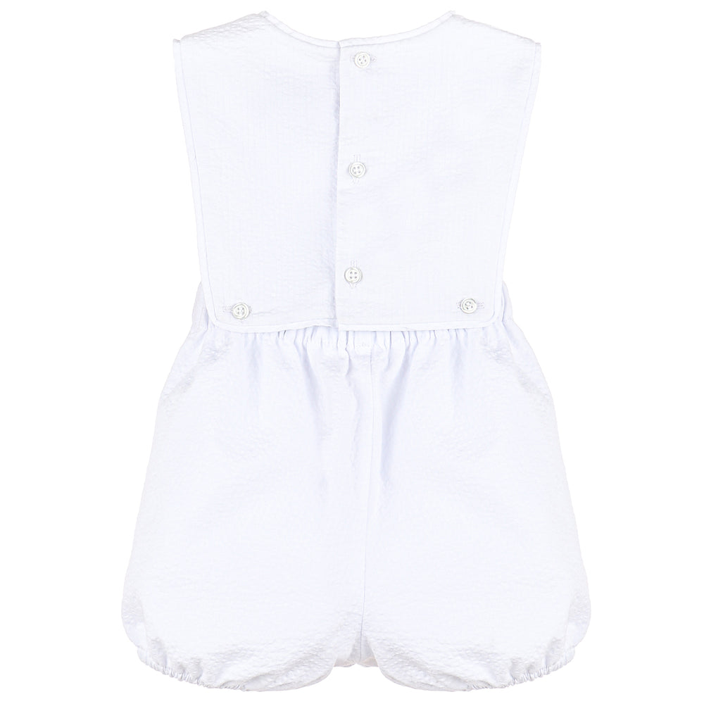 White Sip&See Boy Overall