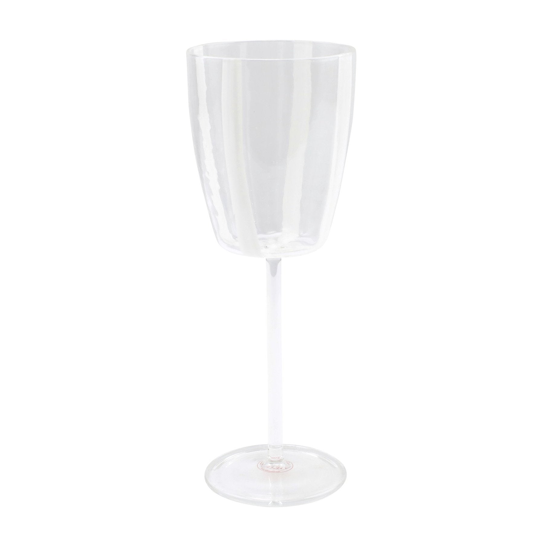 Stripe White Wine Glass