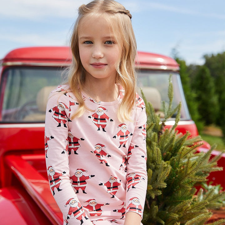 Strawberry Cream Santas Baby/Kid/Adult Holiday PJ Set