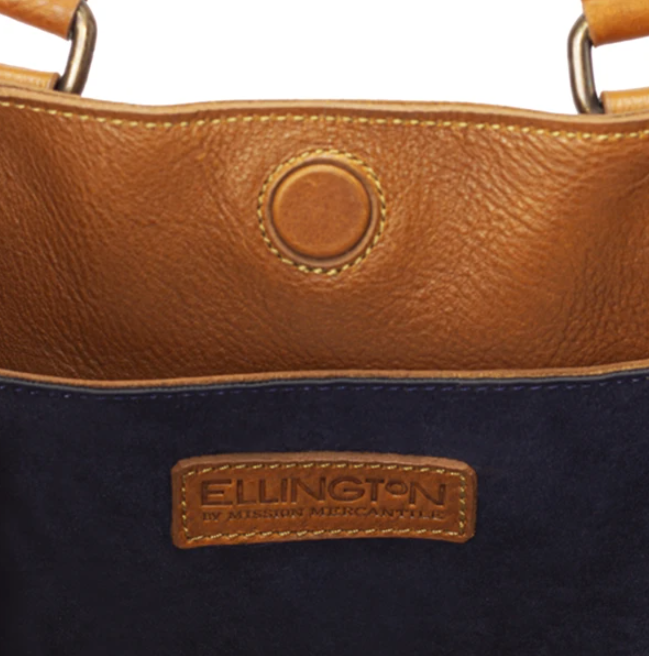 Ellington Leather Market Tote W/ Large Clutch