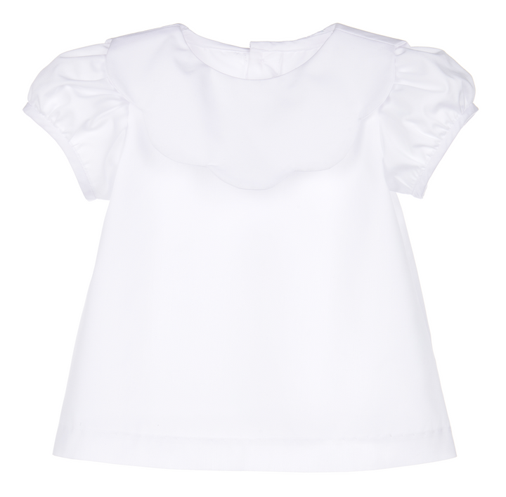 White Scallop Top