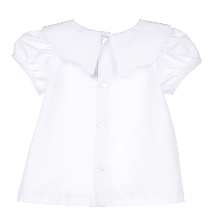 White Scallop Top