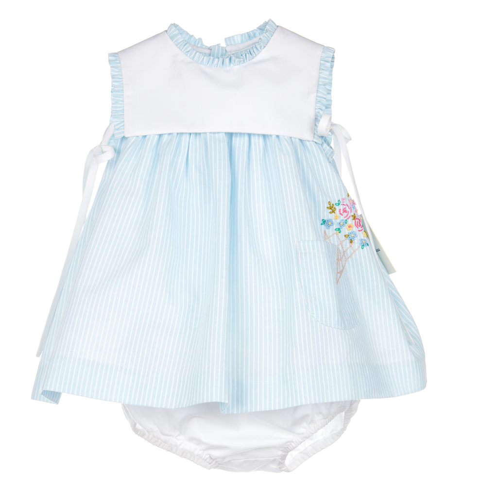 Blue Easton Stripes Dress