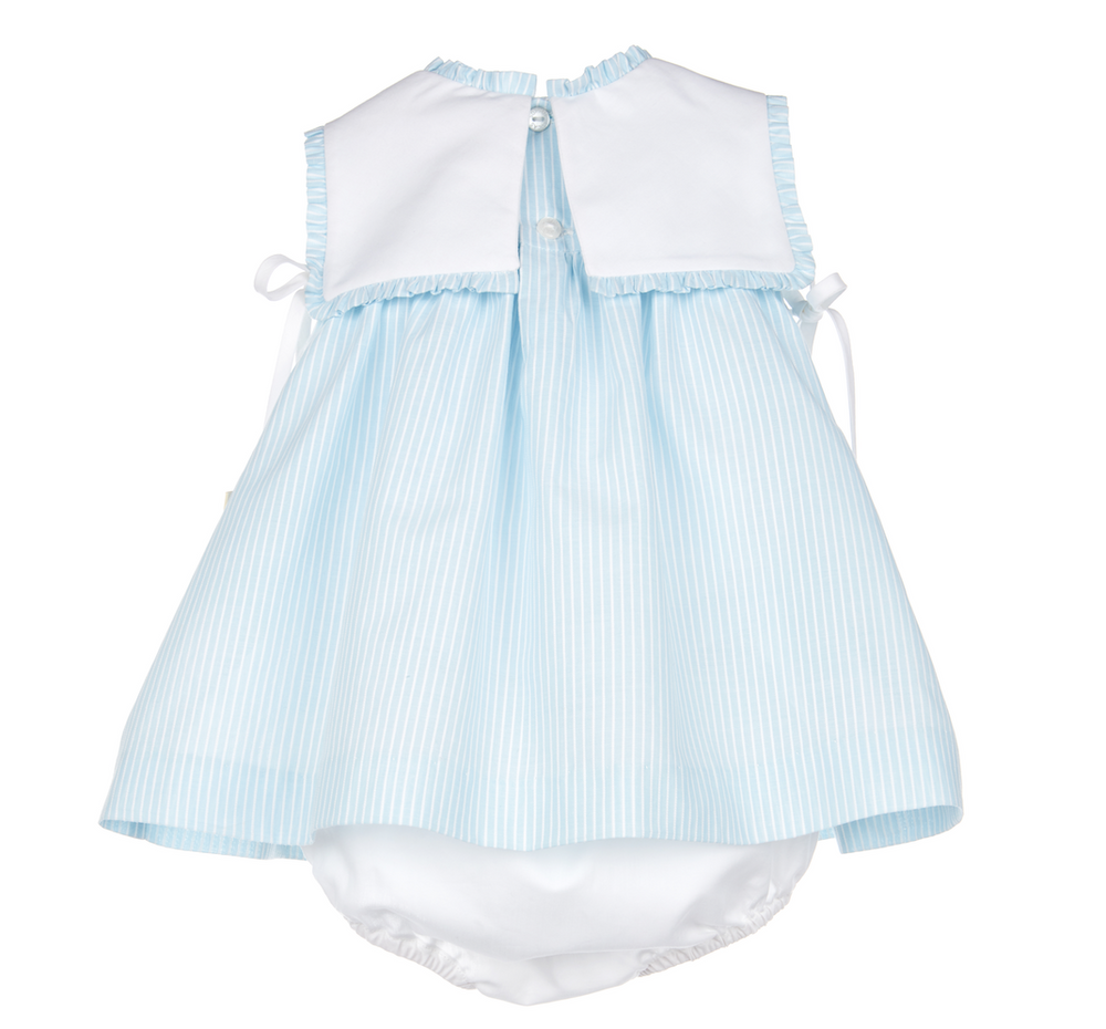 Blue Easton Stripes Dress