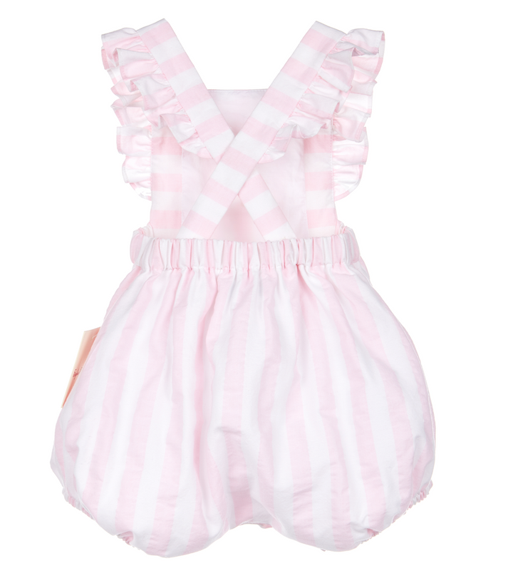 Pink Sunny Stripe Sunsuit Bubble
