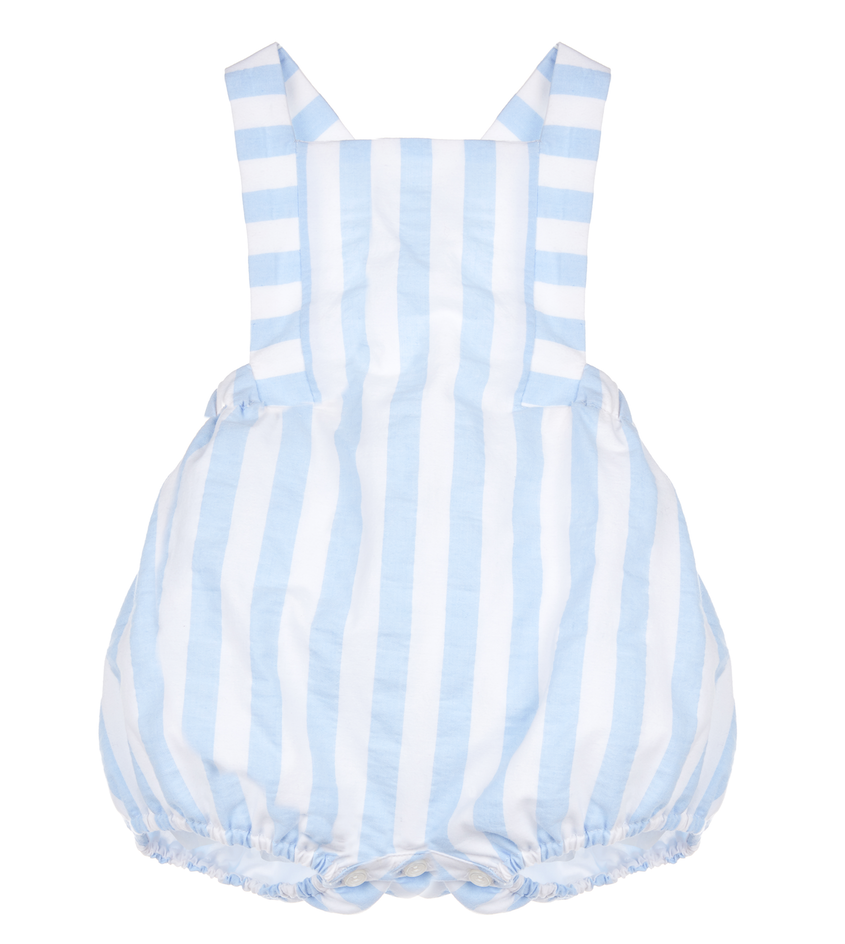 Blue Sunny Stripe Boy Overall