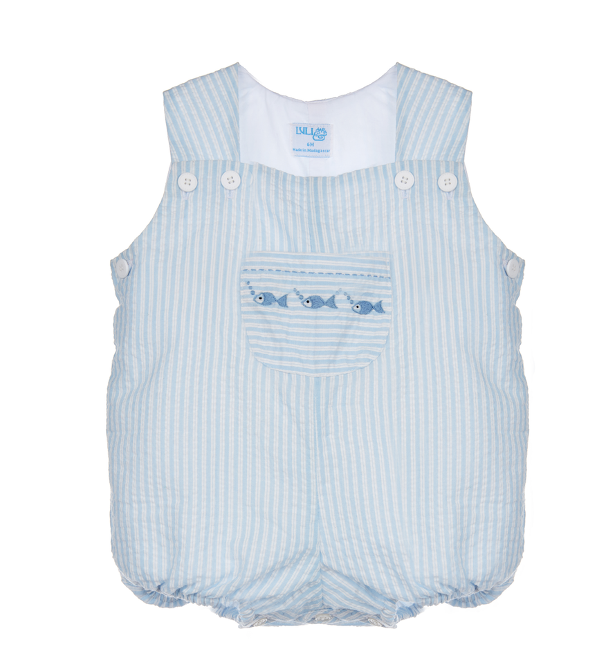 Blue Boy Romper w/ Hat