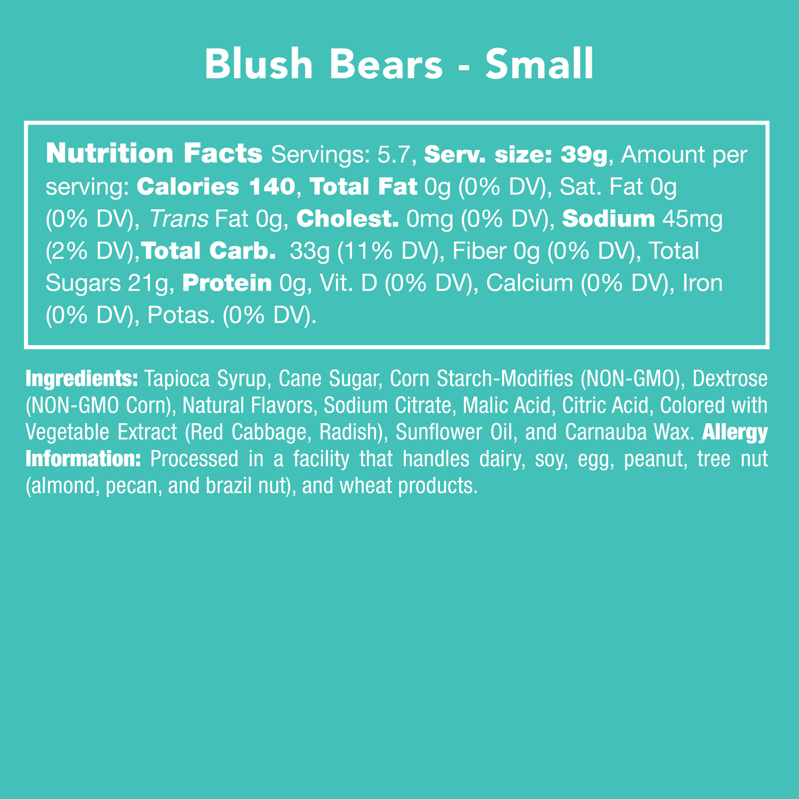 Blush Bears Candy Fruit Gummies