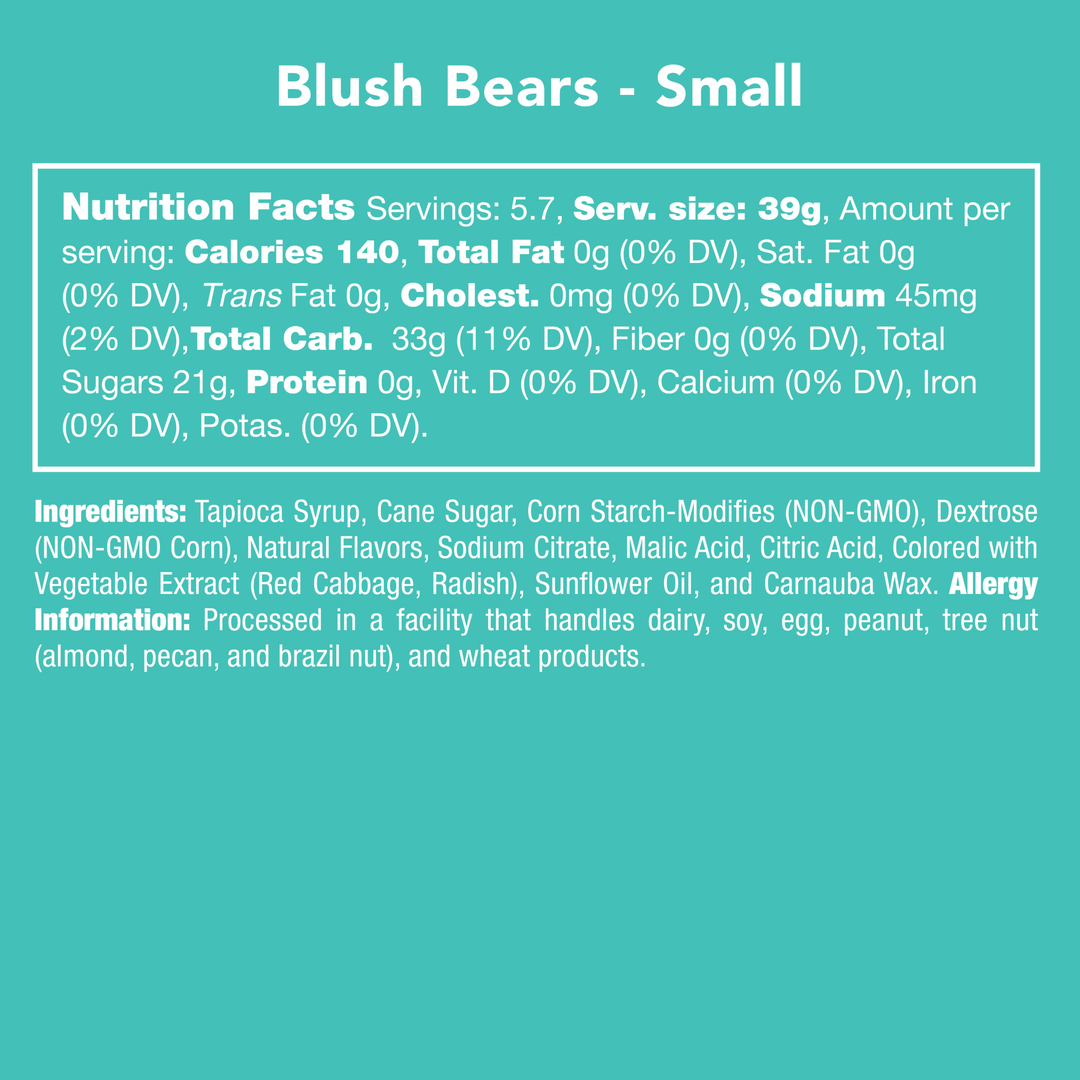 Blush Bears Candy Fruit Gummies