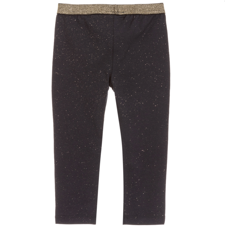 Black & Gold Sparkle Leggings