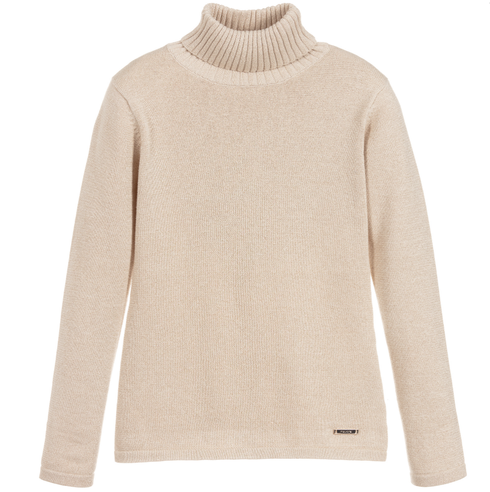 Gold Roll Neck Sweater