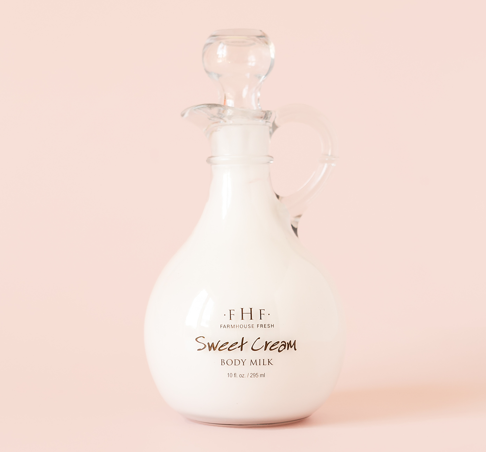 Sweet Cream Body Milk Lotion - Decorative Cruet