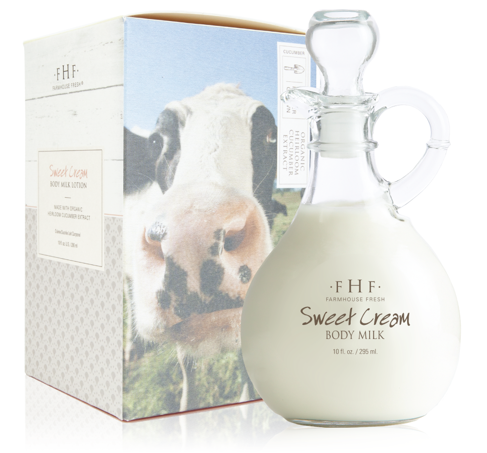 Sweet Cream Body Milk Lotion - Decorative Cruet