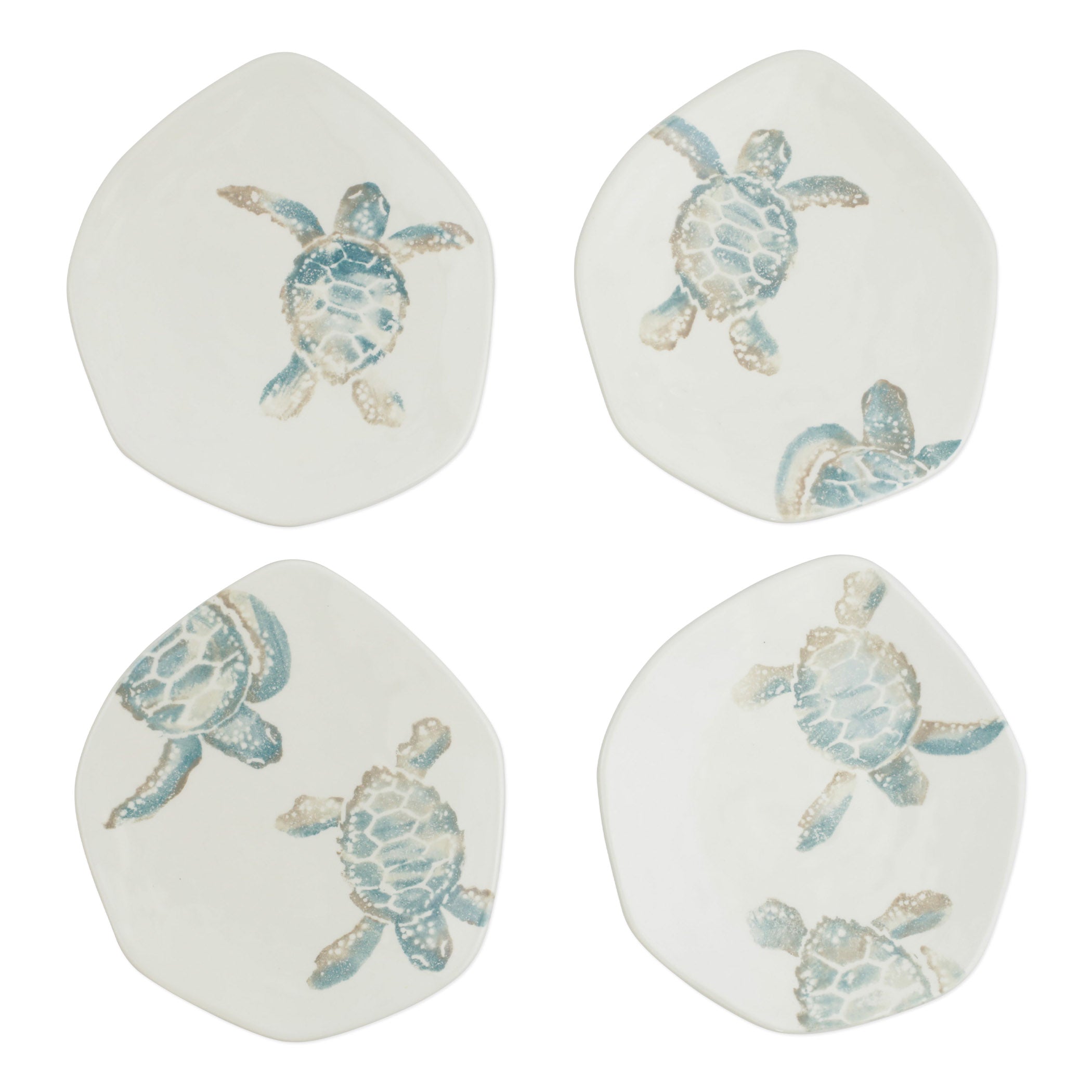 Tartaruga Assorted Salad Plates- Set of 4