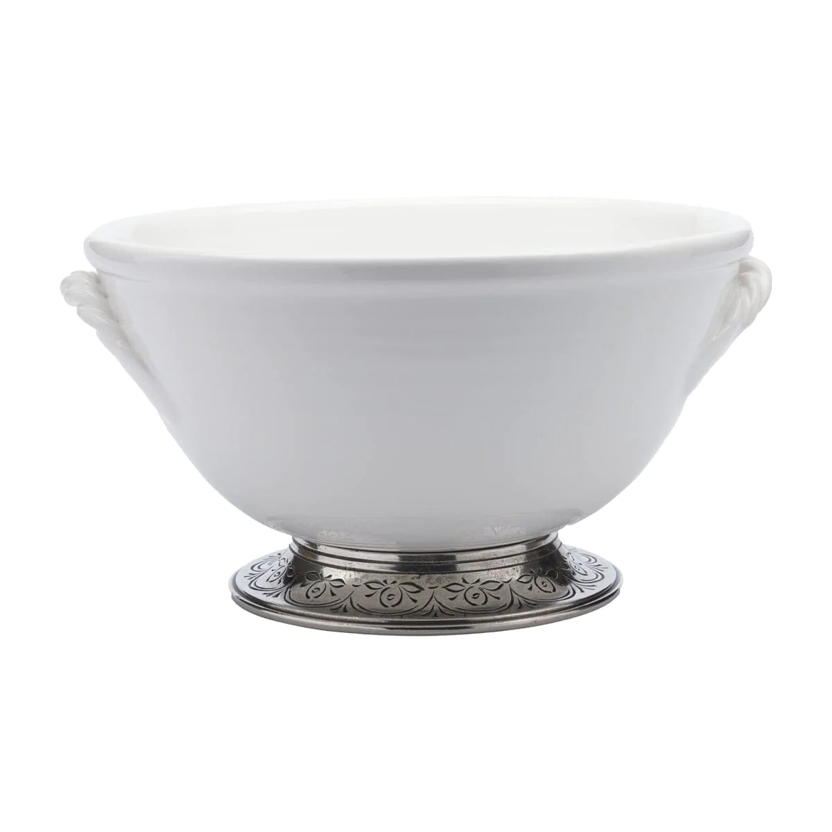 Tuscan Footed Bowl With Rope Handles