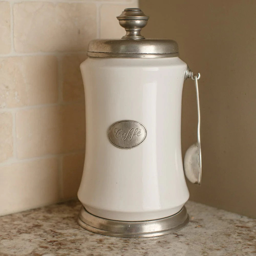 Tuscan Coffee Canister with Spoon