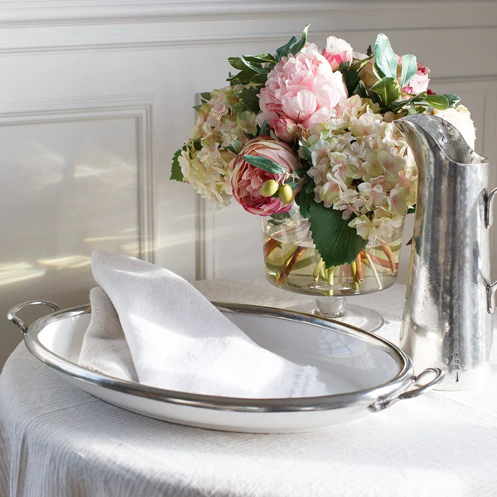 Tuscan Oval Tray with Handles
