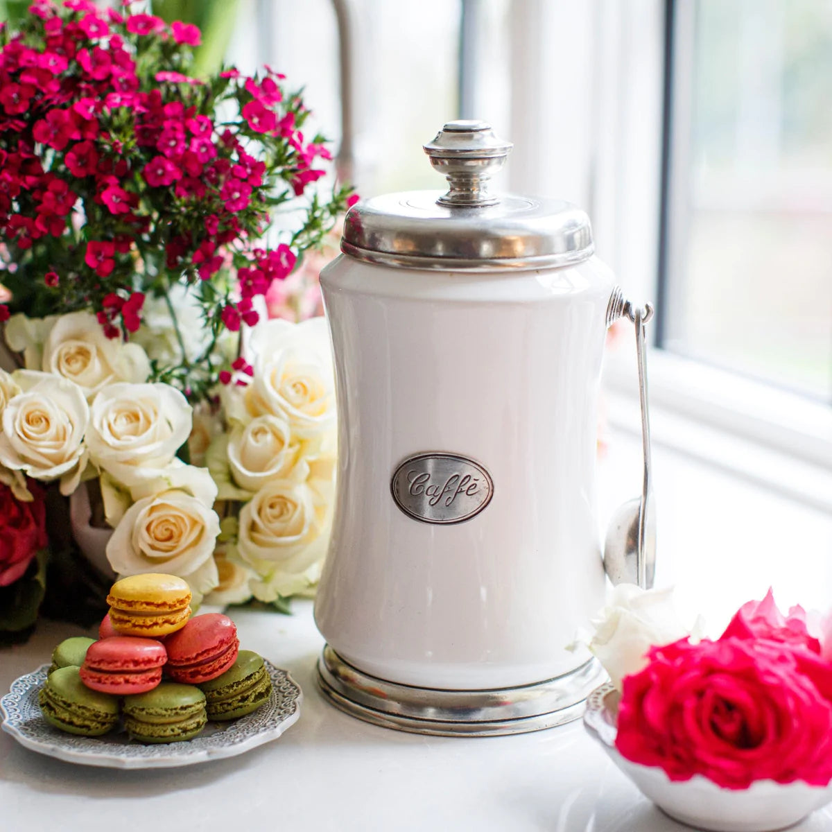 Tuscan Coffee Canister with Spoon