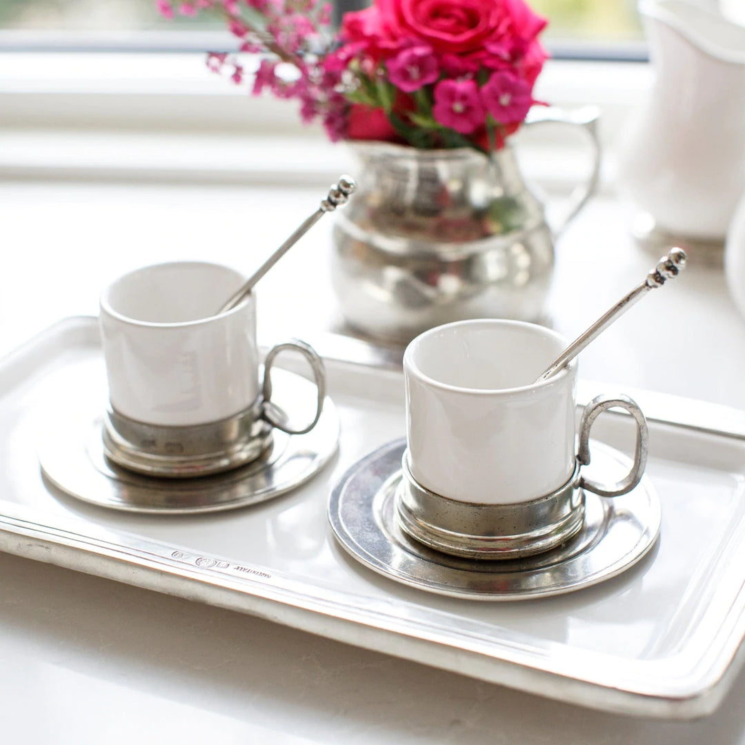 Tuscan Espresso Cup & Saucer w/ Spoon