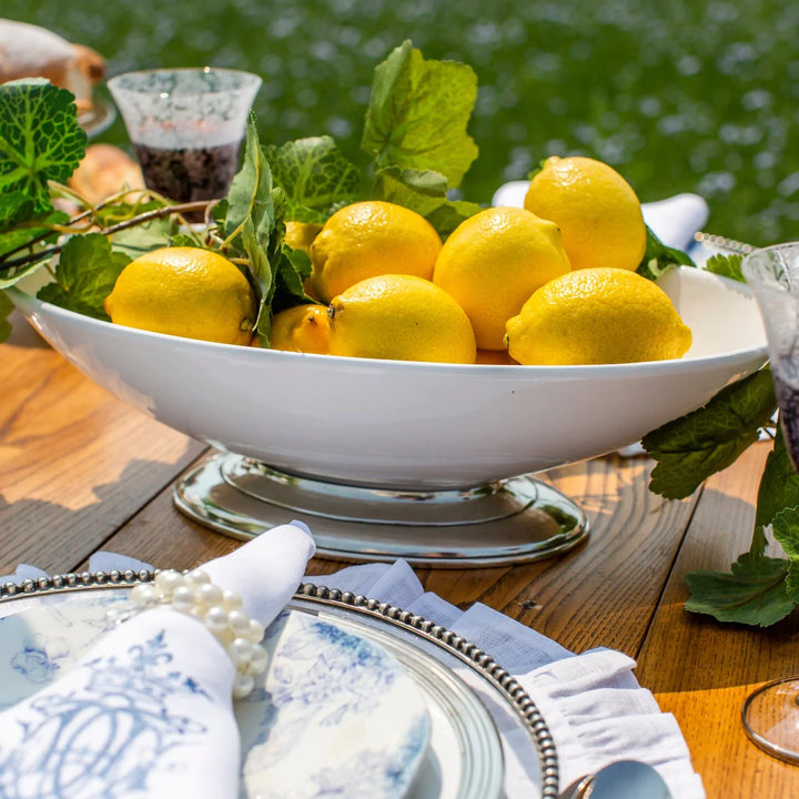 Tuscan Footed Oval Bowl