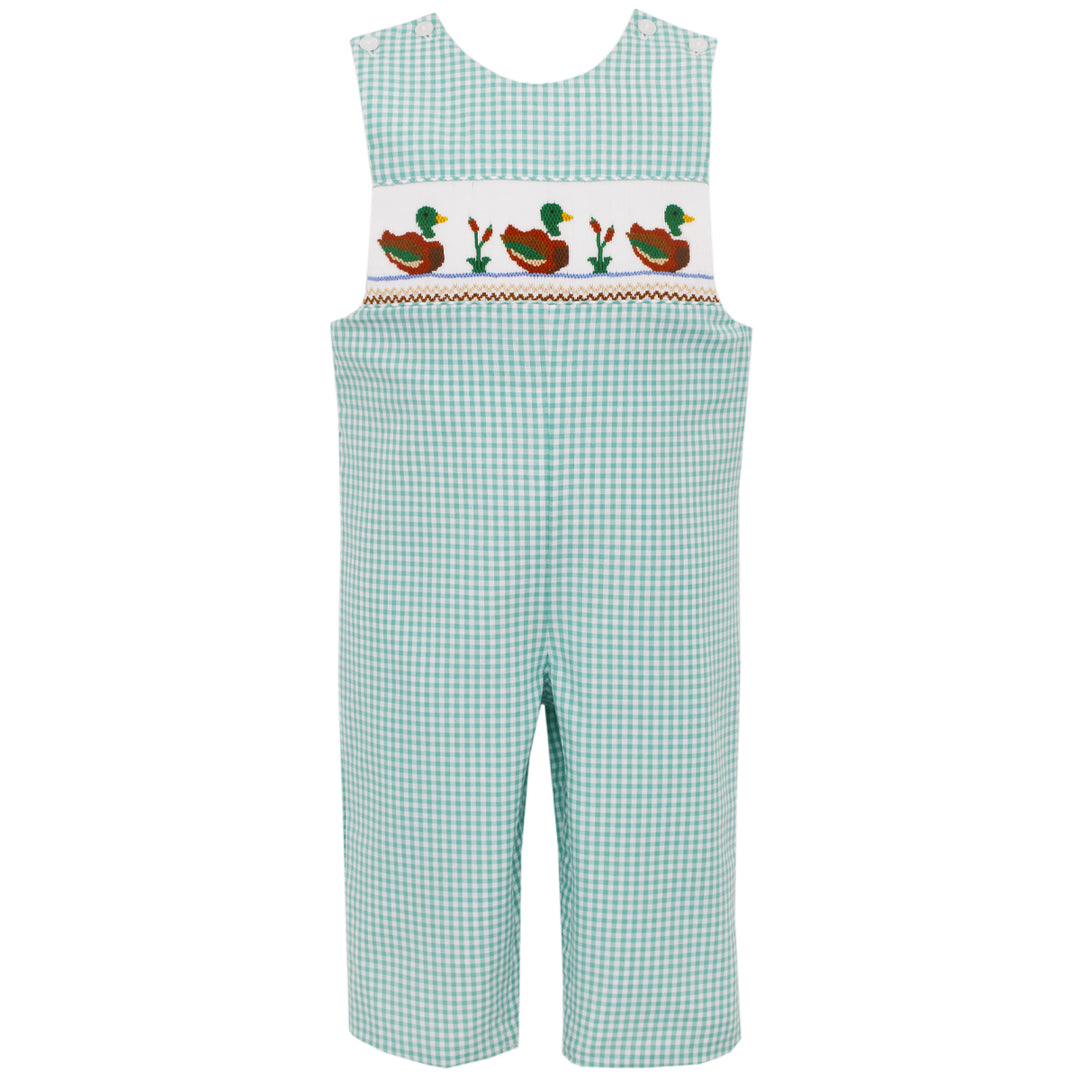 Green Gingham Mallard Ducks Long John John