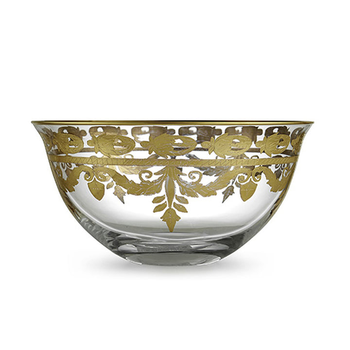 Vetro Gold Serving Bowl
