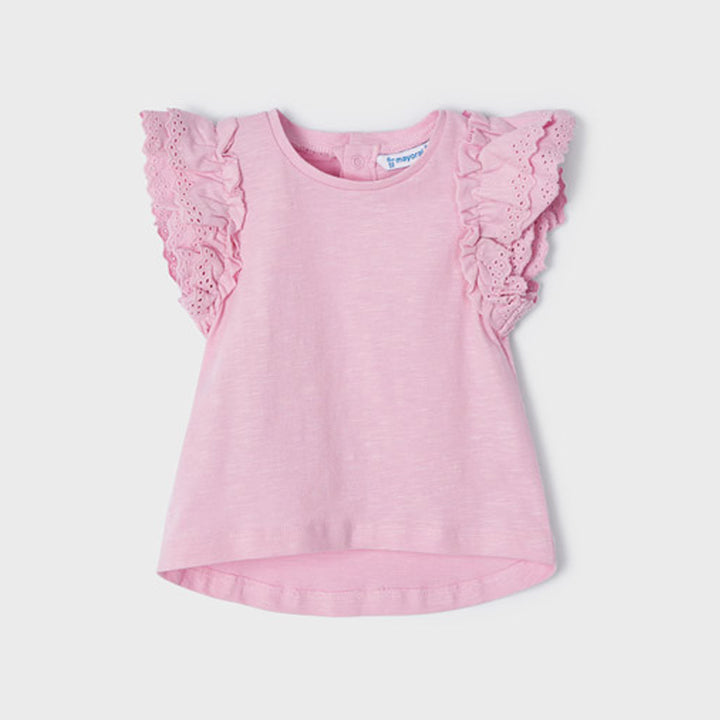 Rose Ecofriends Ruffled Sleeve Blouse