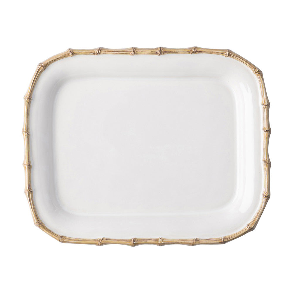 Bamboo 12'' Rectangular Platter - Natural