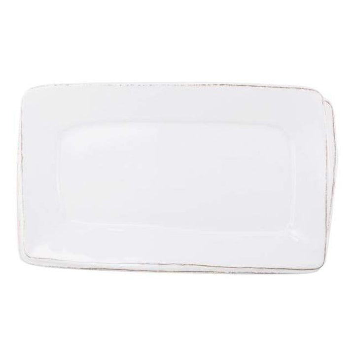 Lastra White Rectangular Platter