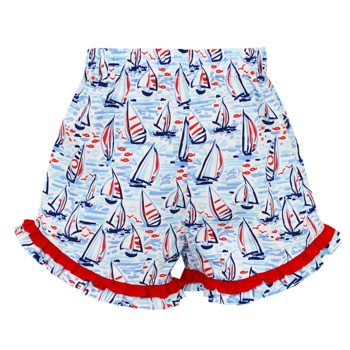 Sailboat Ruffle Shorts