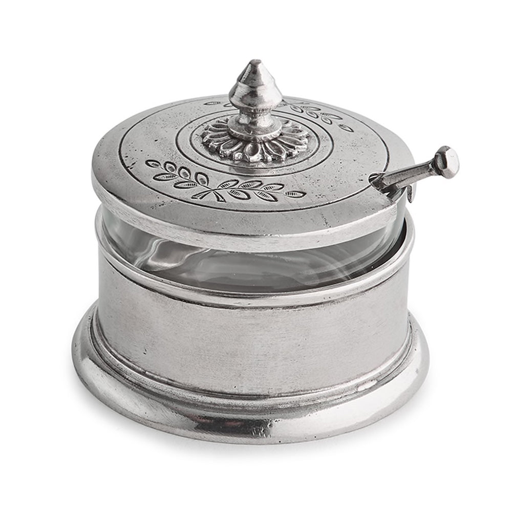 Peltro Condiment Bowl w/ Spoon
