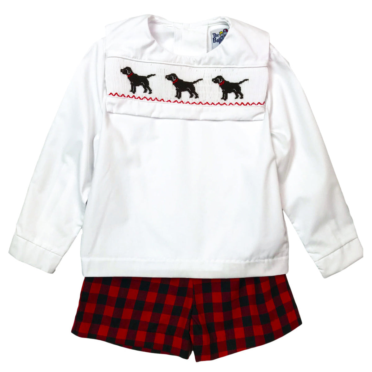 Smocked Puppy Dog Dressy Short Set