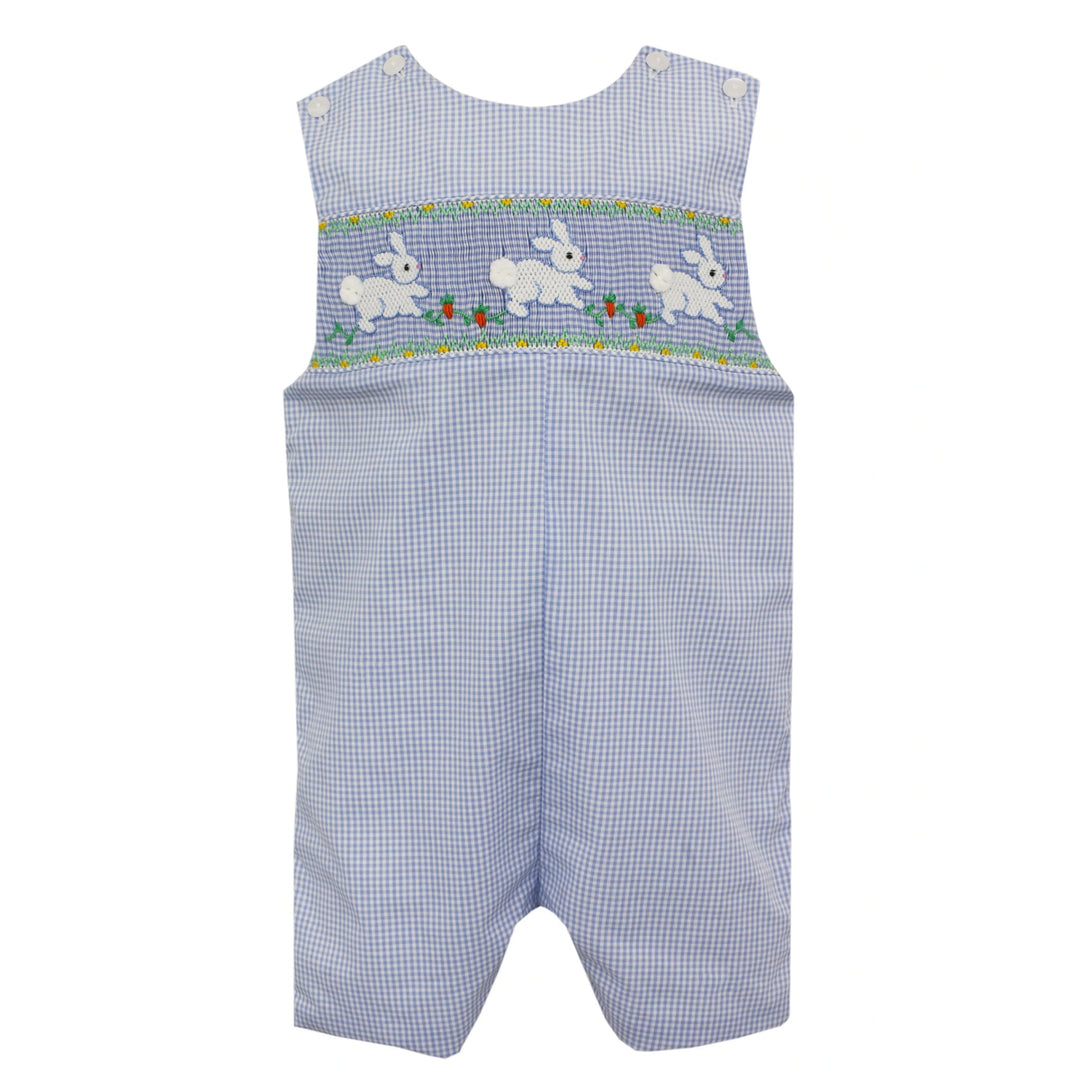 Light Blue Gingham Bunny Garden John John