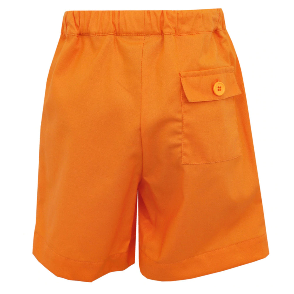 Solid Orange Boy's Short