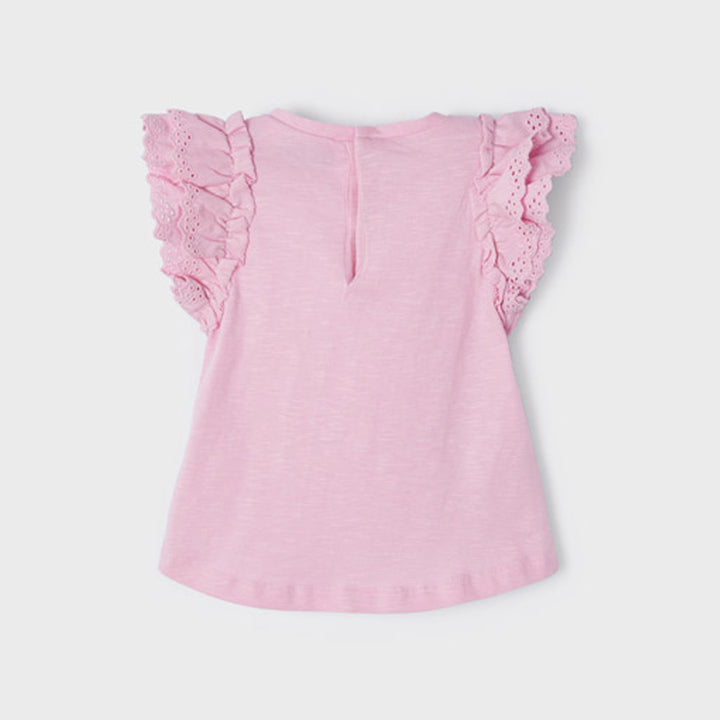 Rose Ecofriends Ruffled Sleeve Blouse