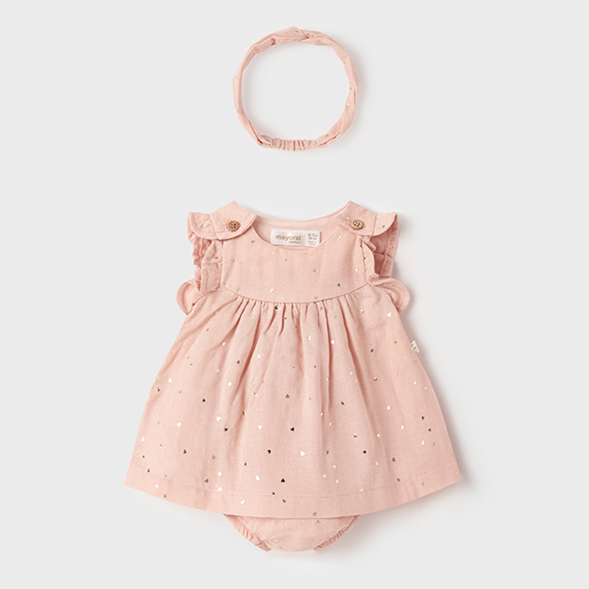 Nude Ecofriends Muslin Dress & Headband Set