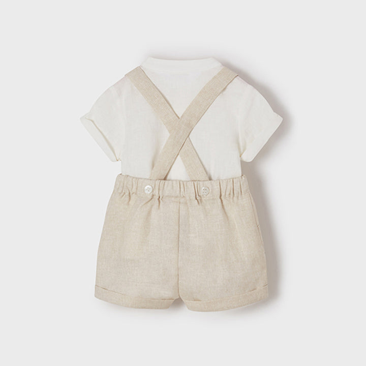 Stone Short Set With Suspenders