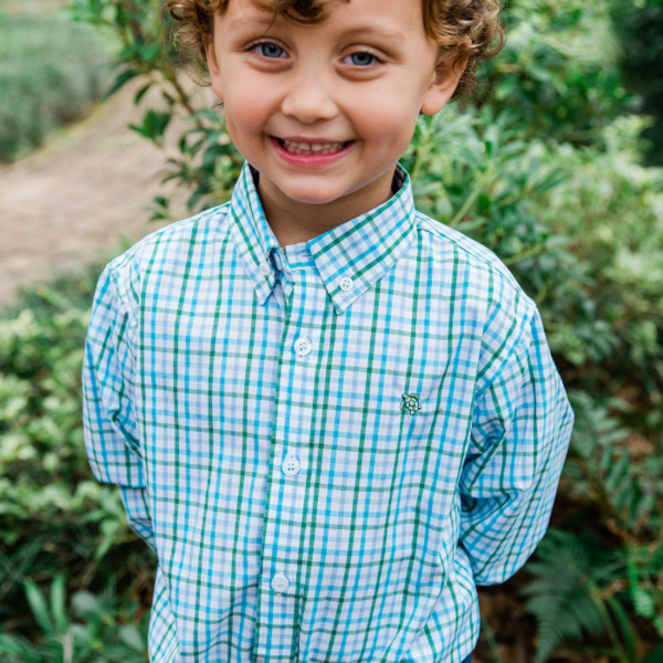 Roscoe Button Down Shirt - Fig Plaid