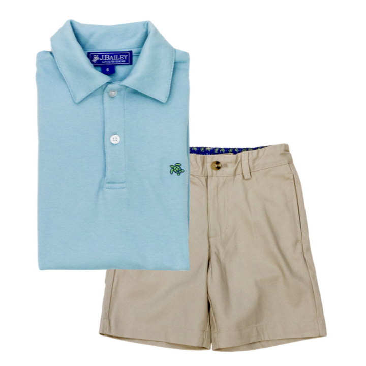 Blue Jay Short Sleeve Henry Polo