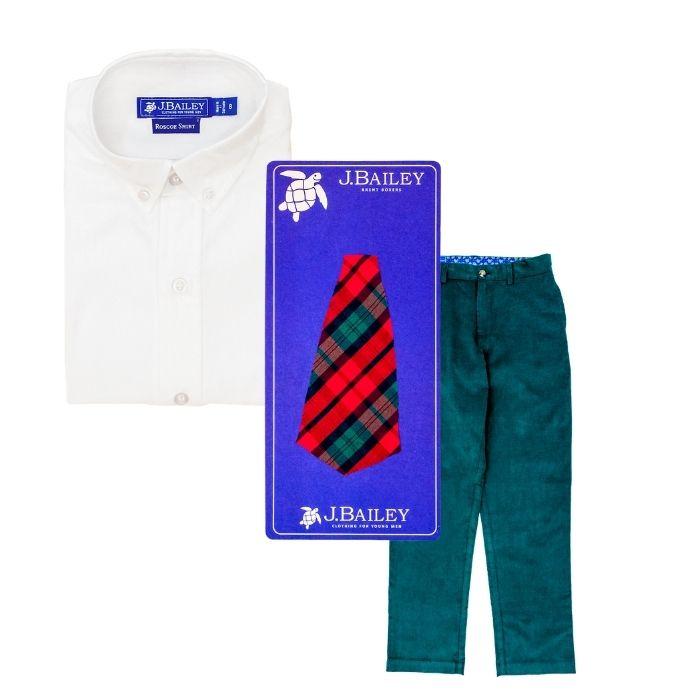 December Plaid Tie
