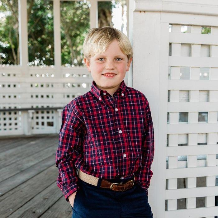 Scotty Plaid Button Down Shirt 